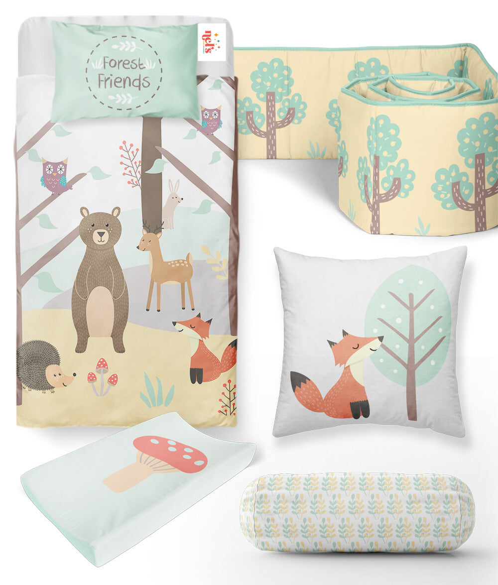 6 Piece Forest Friends Baby Bedding  Nel's Babies & Kiddies
