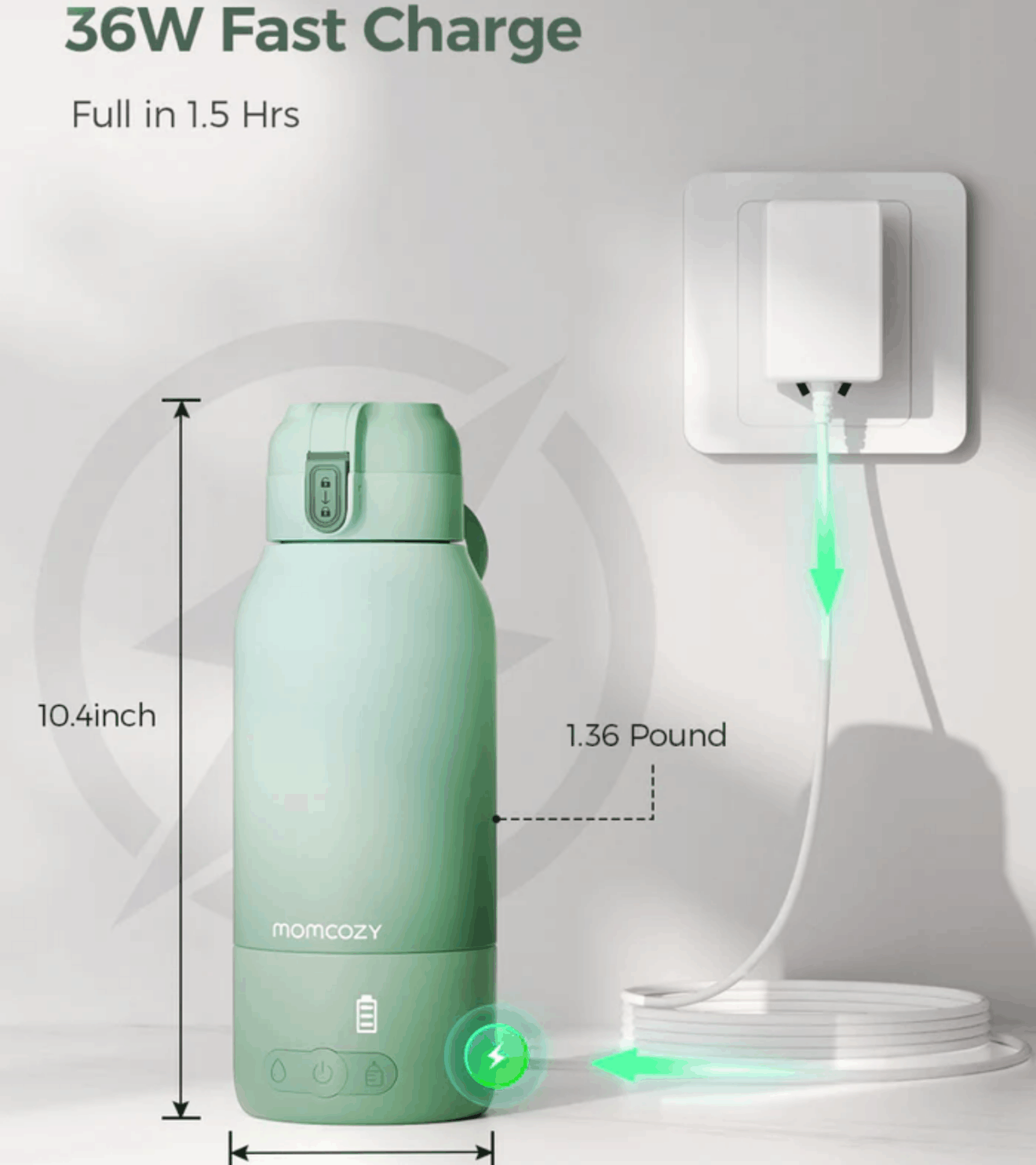 Momcozy Portable Breast Milk and Water Warmer for Travel Nel's Babies & Kiddies