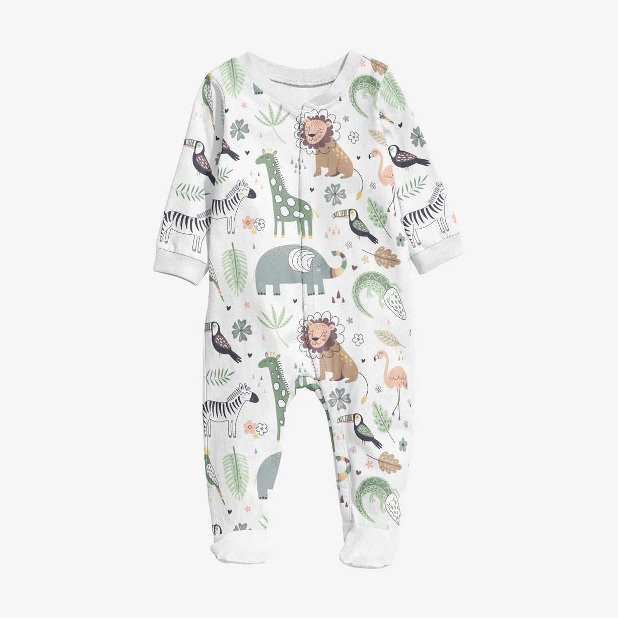 Footy Romper - African Plains Nel's Babies & Kiddies