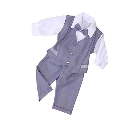 Baby Suit - Grey Long Sleeves - Nel's Babies & Kiddies