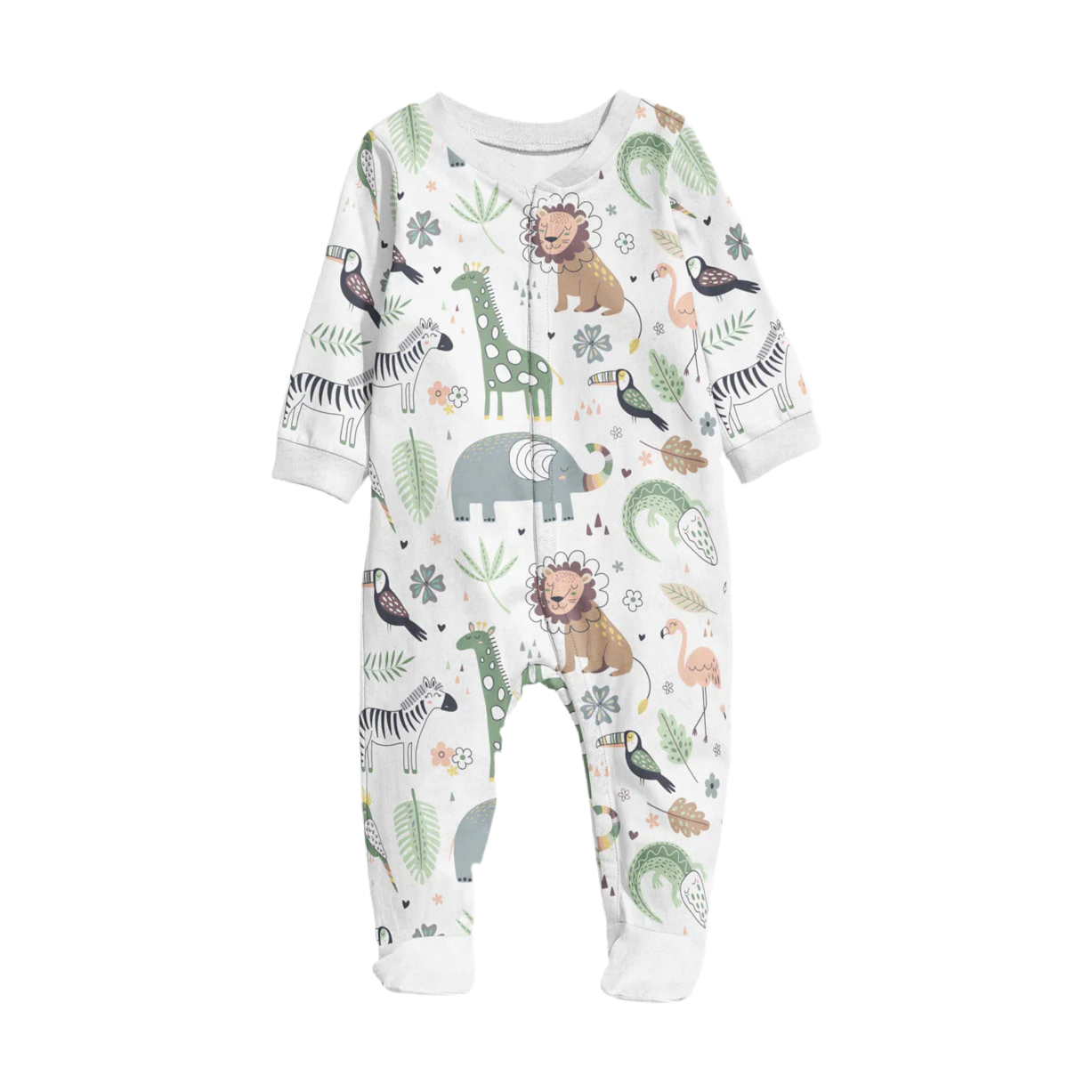 Footy Romper - African Plains Nel's Babies & Kiddies