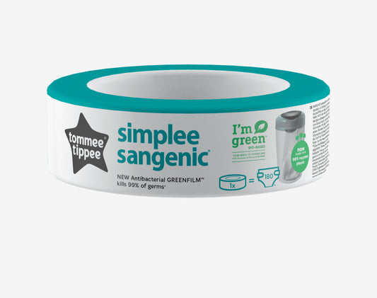 Tommee Tippee Simplee Sangenic Refills Cassette Eco-Friendlier in Pack Size 1pack  Nel's Babies & Kiddies
