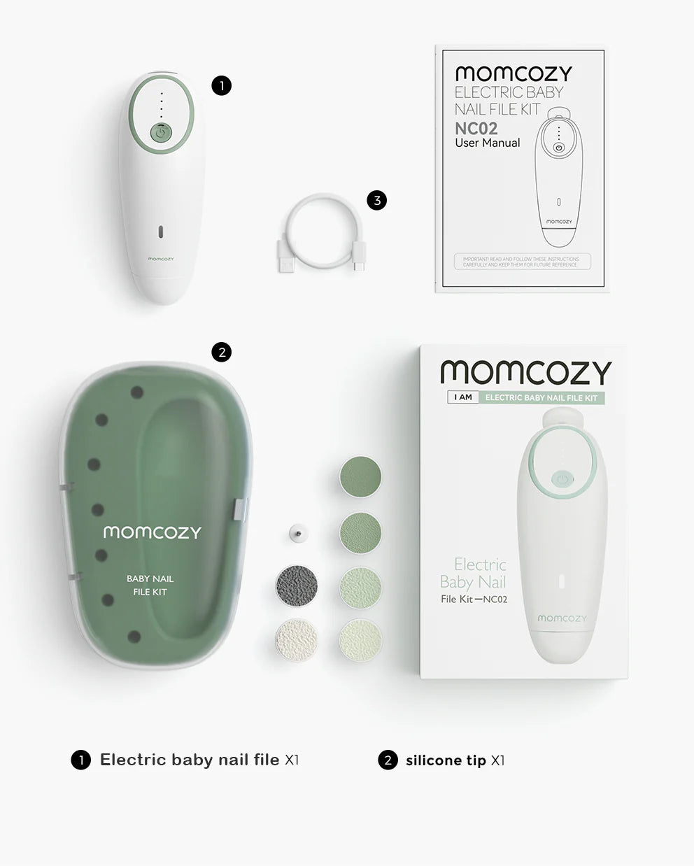 Momcozy Electric Baby Nail File  Nel's Babies & Kiddies
