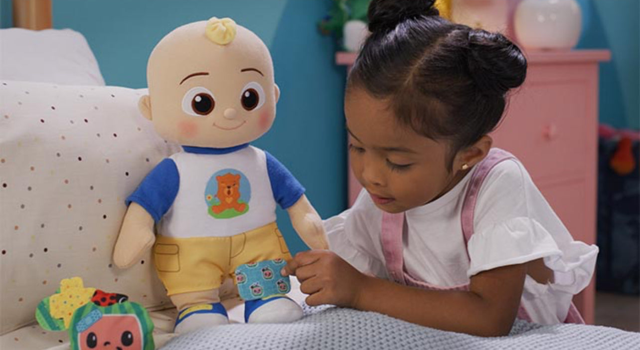 Cocomelon Feature JJ Boo Boo Doll Nel's Babies & Kiddies