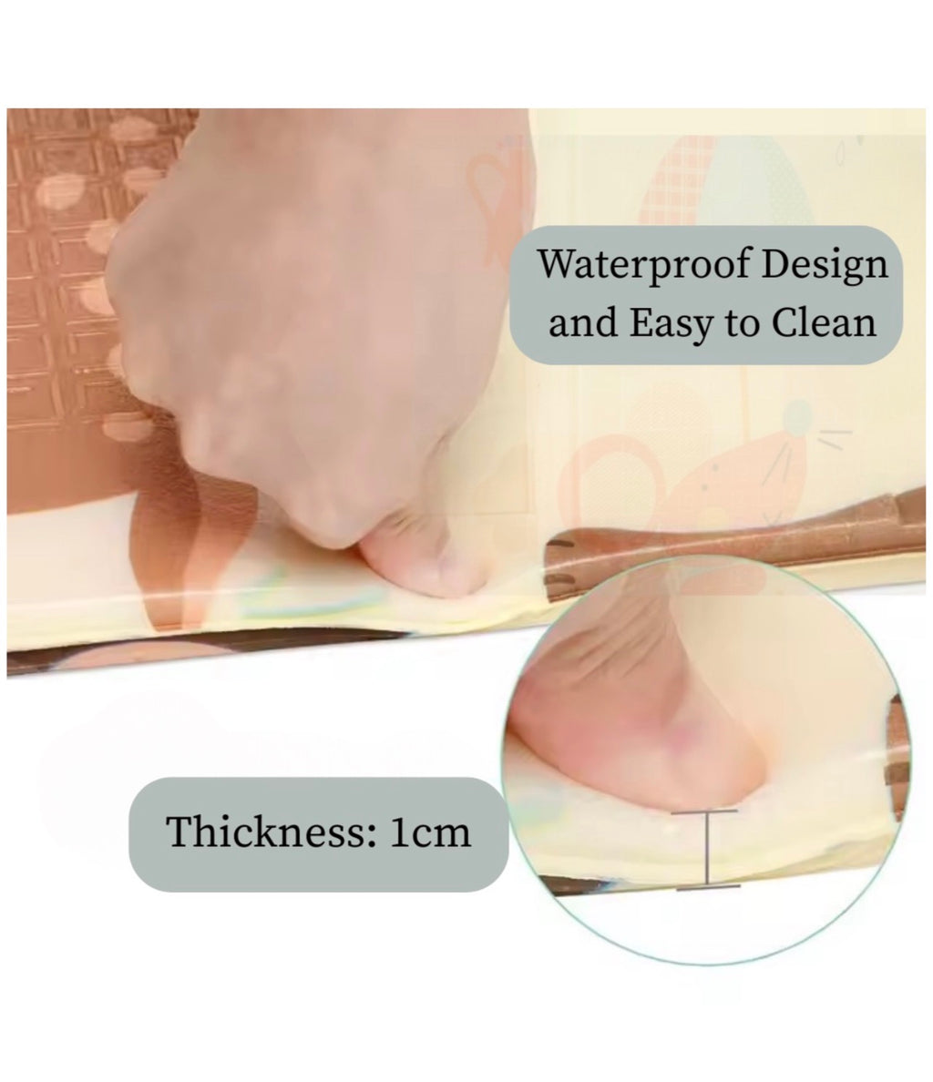 2 x 1.8m Foldable Waterproof Thick Foam Baby Play Mat (Park Theme)