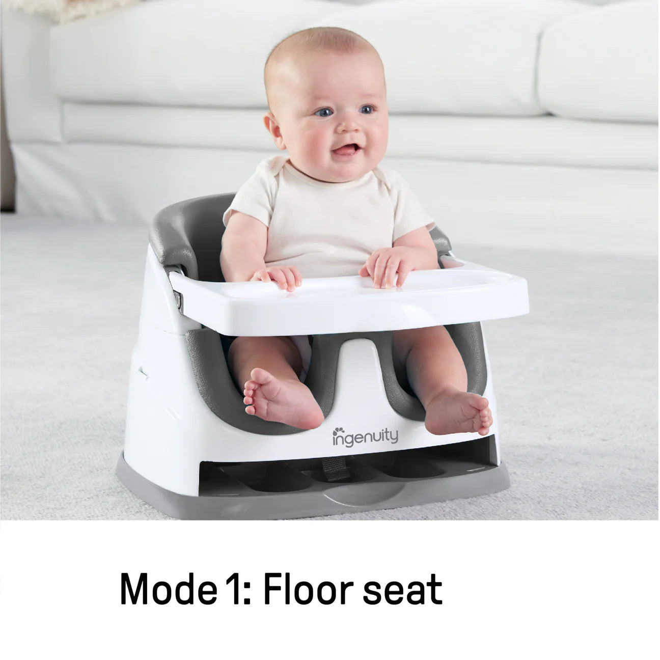 Ingenuity Baby Base 2-in-1 Booster Feeding and Floor Seat