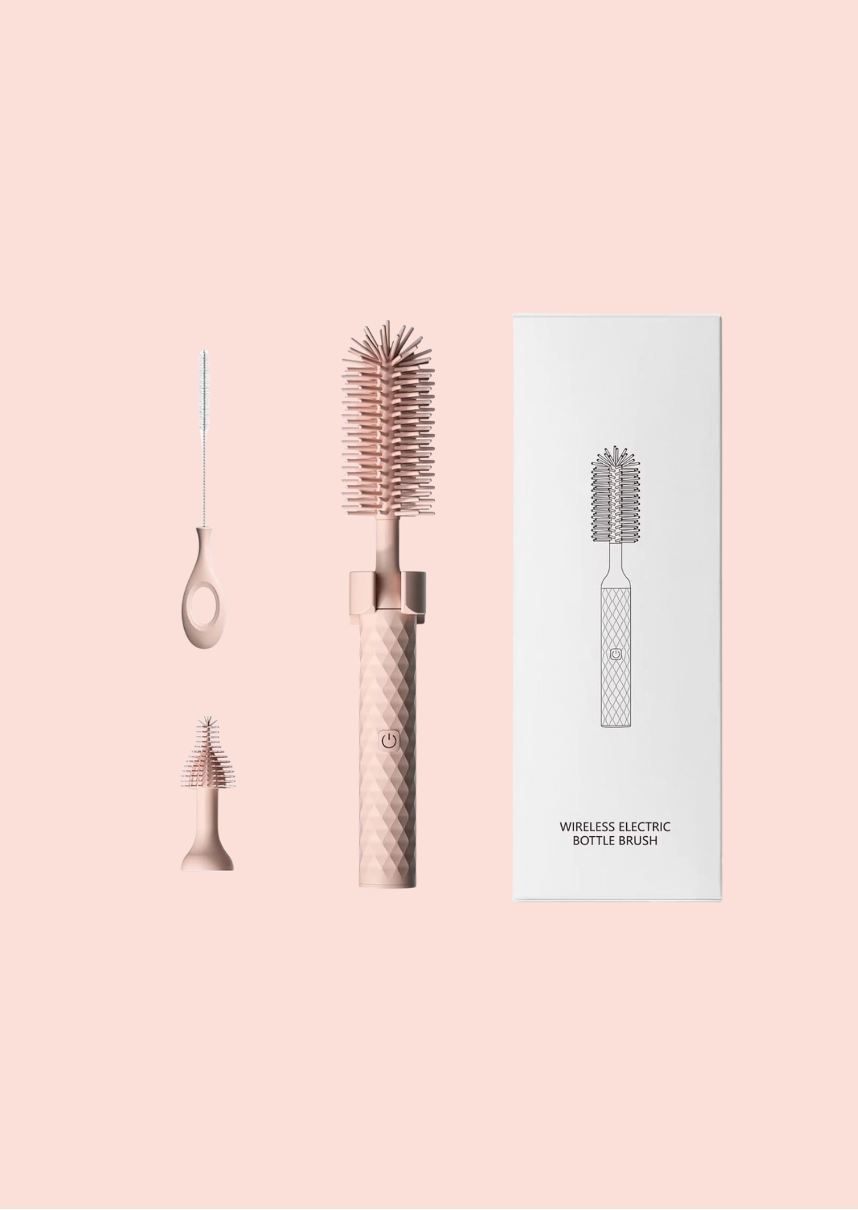 Portable 3-in-1 Electric Silicone Bottle Brush