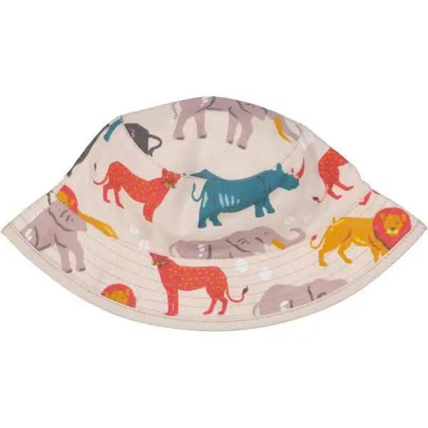 Baby Boy And Kids Safari Animal Printed Floppy Hat