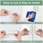 10 pcs Baby Locks Child Safety Strap Locks Easy to Use No Screw & Magnet