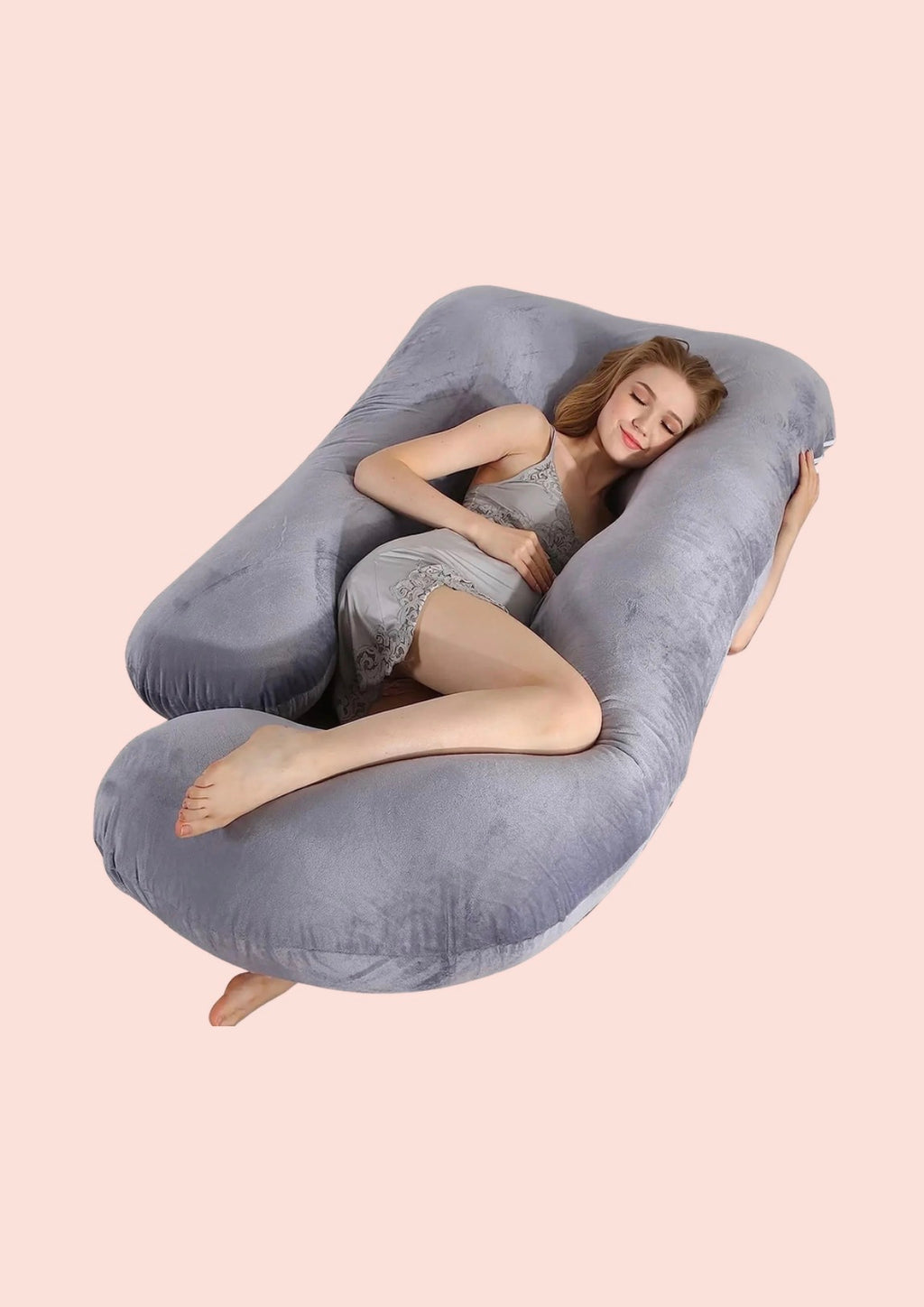 4 in 1 Pregnancy Pillow - A solution for restful sleep during & after pregnancy