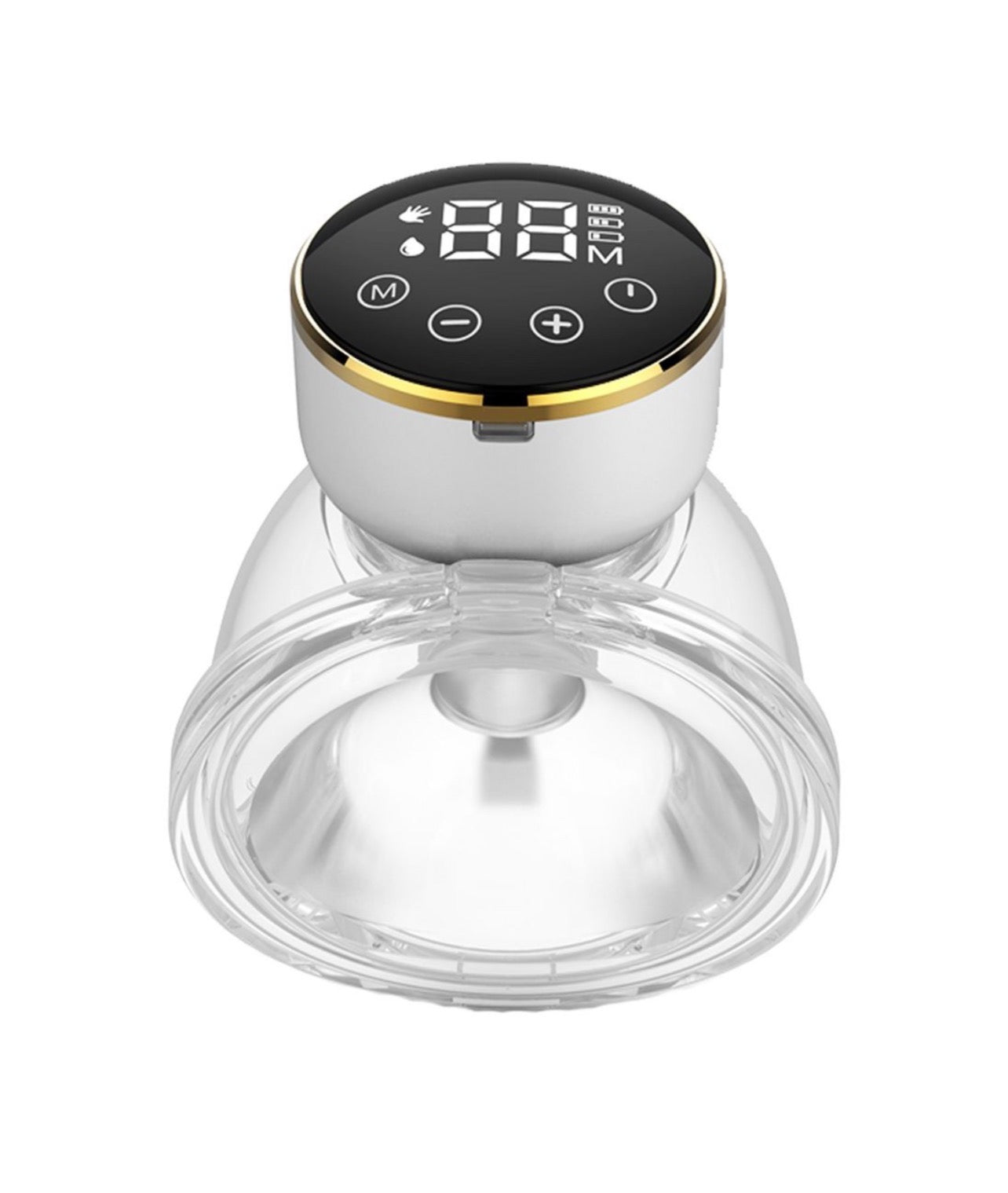 Electric Wearable Breast Pump Hands-Free &24 mm Flange&Cordless&LED Display