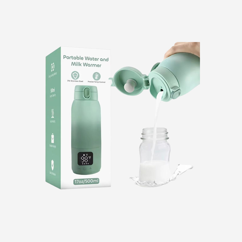 Portable Water and Milk Warmer - Warms up water & milk at perfect temperature on the go.