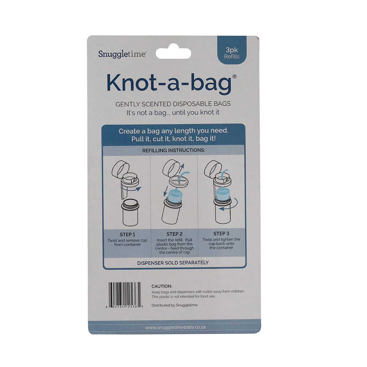 Snuggletime Knot a bag 3 Pack Refills  Nel's Babies & Kiddies