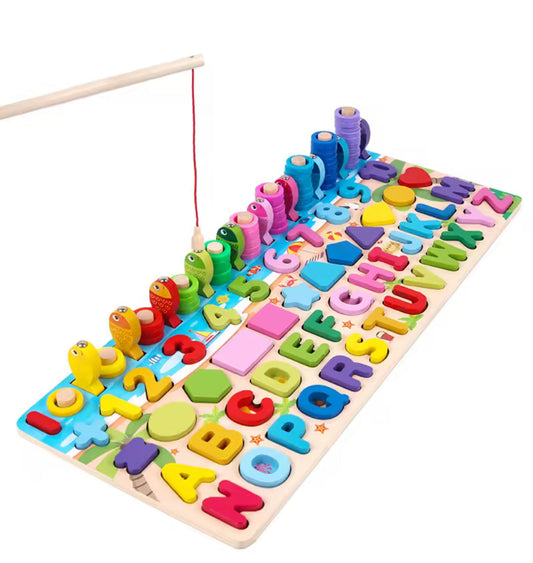 Montessori 7 in 1 Math Fishing Board  Nel's Babies & Kiddies