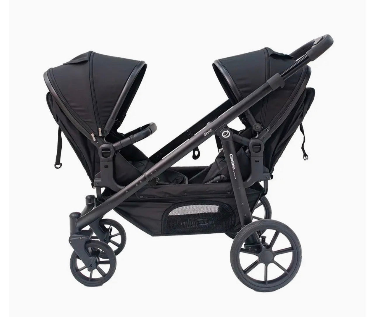 Deuce Twin Stroller with Car Seats  Nel's Babies & Kiddies
