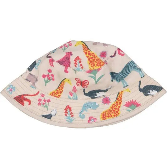 Baby Girl And Kids Safari Animal Printed Floppy Hat