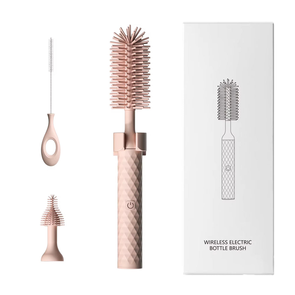 Portable 3-in-1 Electric Silicone Bottle Brush
