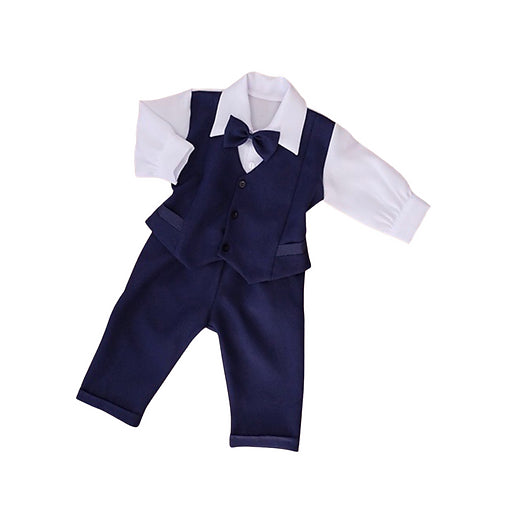 Baby Suit - Navy Blue Long Sleeves - Nel's Babies & Kiddies