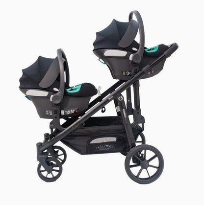 Deuce Twin Stroller with Car Seats  Nel's Babies & Kiddies
