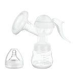 Comfortable Manual Breast Pump with Bottle & Teat - White