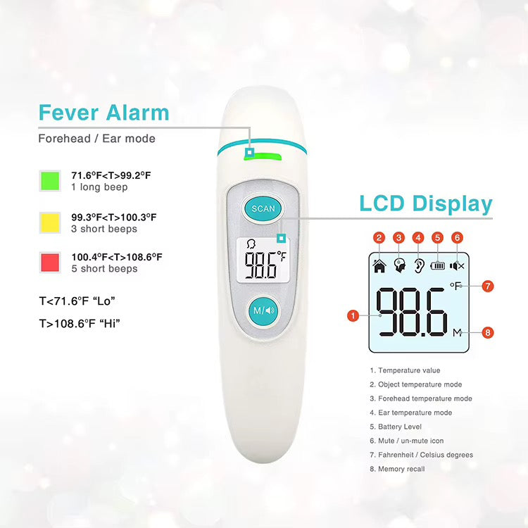 Automatic Infrared Baby Ear & Forehead Thermometer