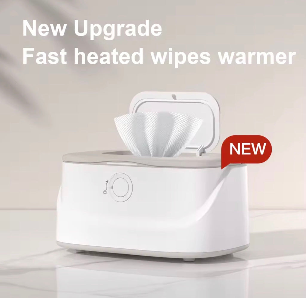 Portable USB Rechargeable Baby Wipes Warmer with Adjustable Temperature for Travel, Car & Home Use, Smart Wipes Warmer