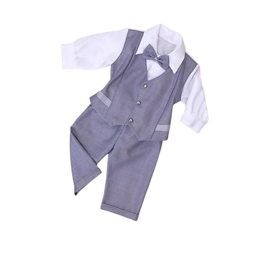 Baby Suit - Grey Long Sleeves