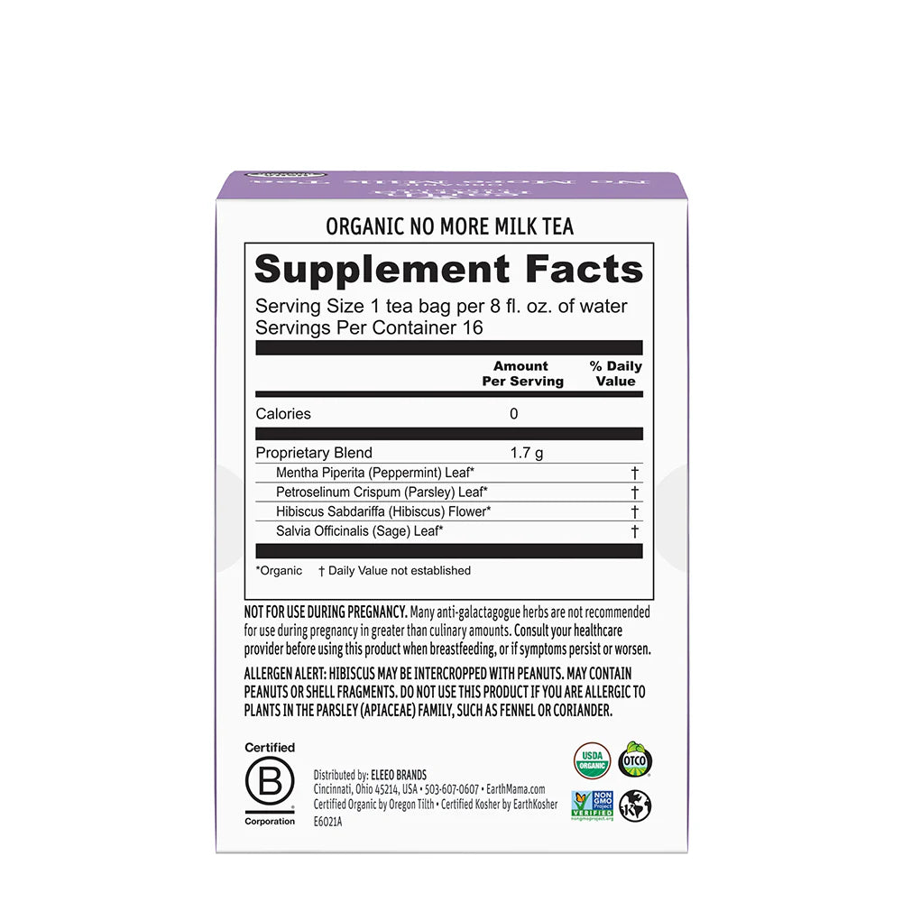 Organic No More Milk Tea