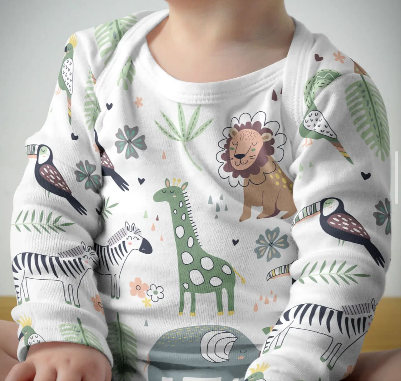 Footy Romper - African Plains  Nel's Babies & Kiddies