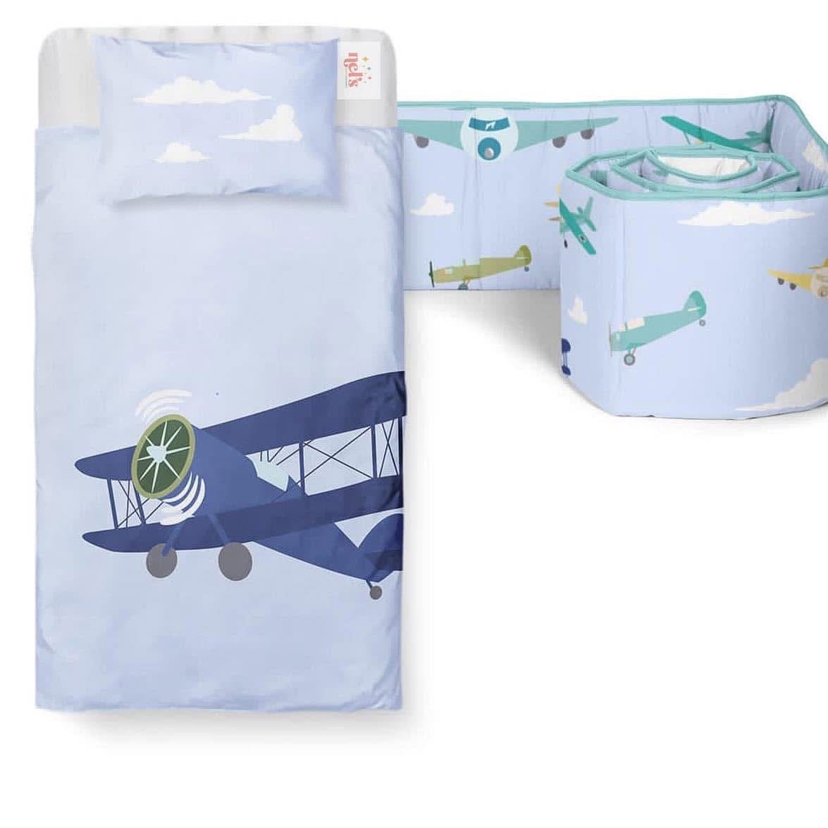 2 Piece Aeroplane Bedding Set