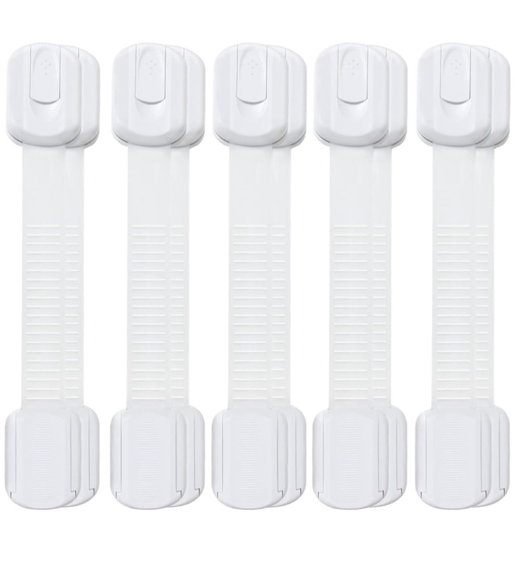 10 pcs Baby Locks Child Safety Strap Locks Easy to Use No Screw & Magnet