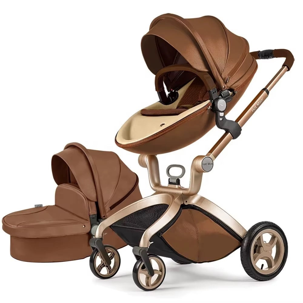 Hot Mom Stroller & Carry Cot Camel