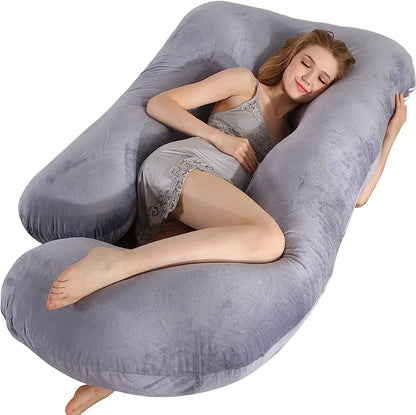 Full Body Support Maternity Pillow - Cloud Blue  Nel's Babies & Kiddies