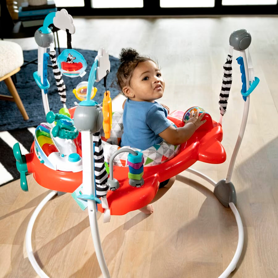 Baby Einstein Ocean Explorers Airplane Adventure 2-in-1 Activity Jumper, Ages 6+ months