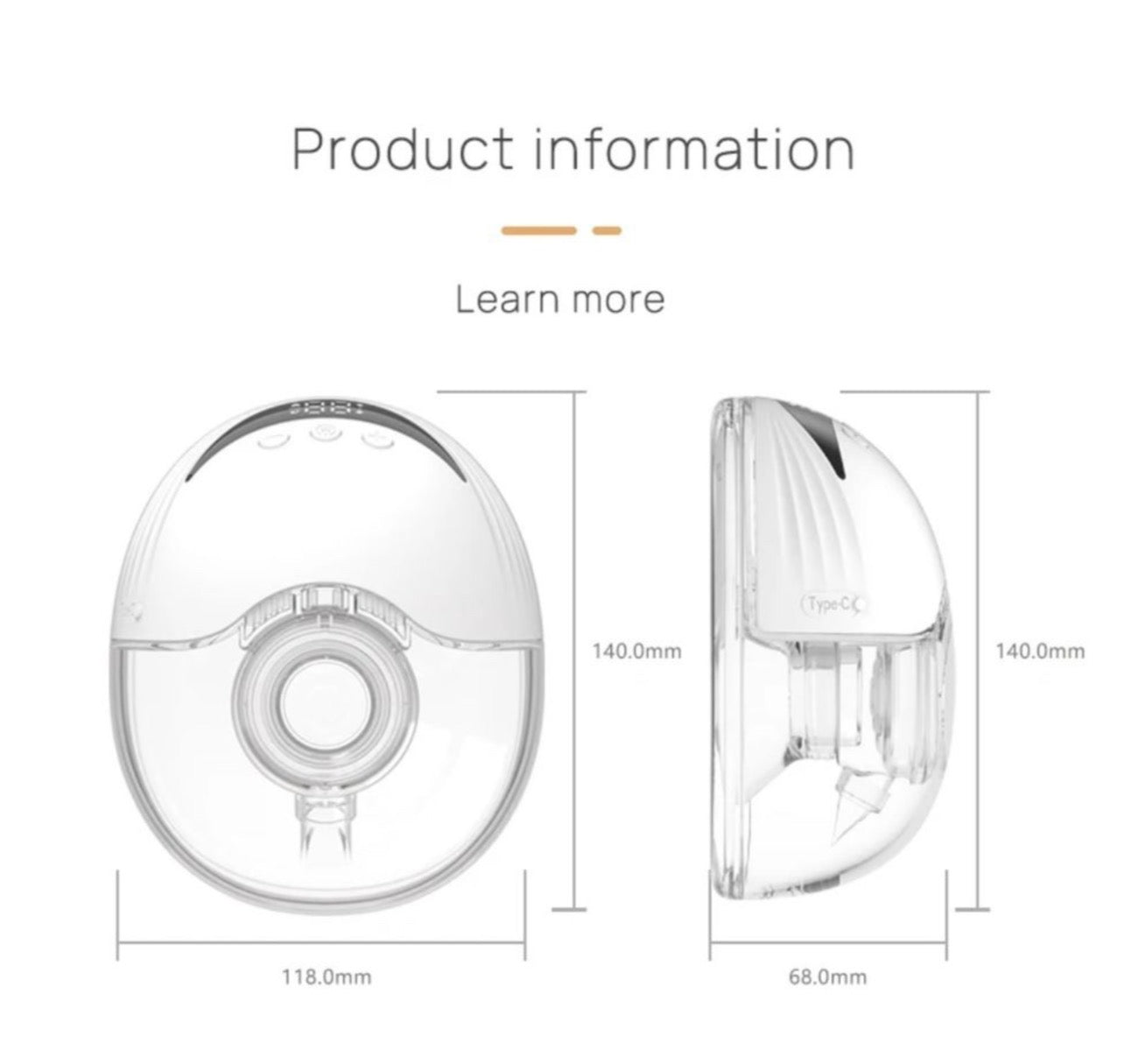 Electric Wearable Breast Pumps x2