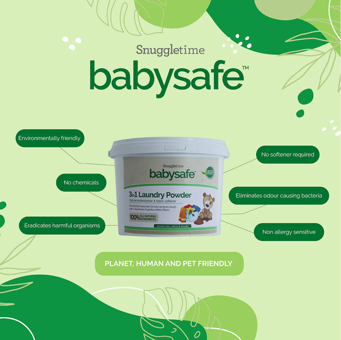 BabySafe 3in1 Laundry Powder - 2.5kg