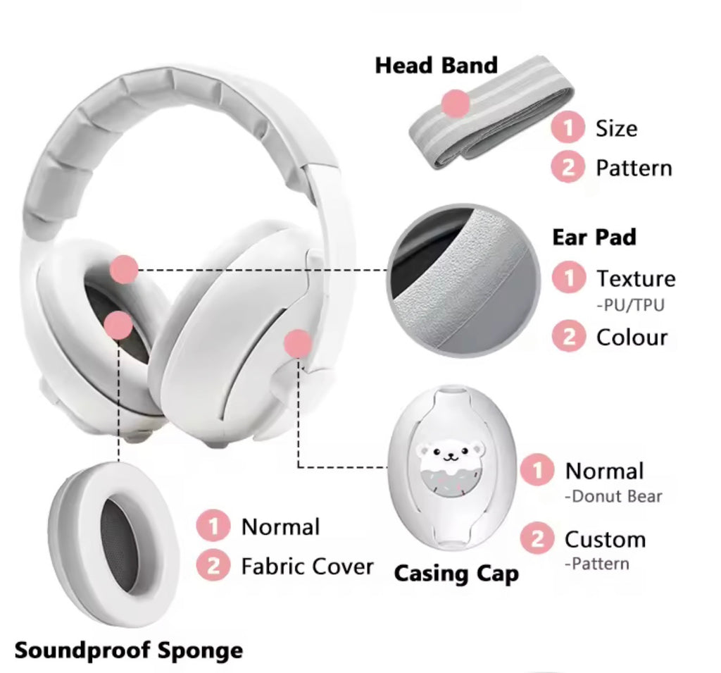 2 in 1 Baby Earmuffs