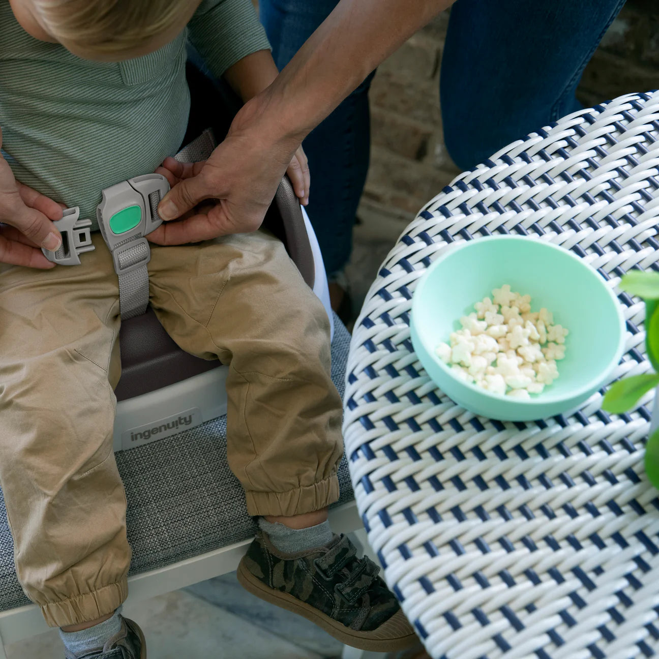 Ingenuity SmartClean Toddler Booster Seat, Slate