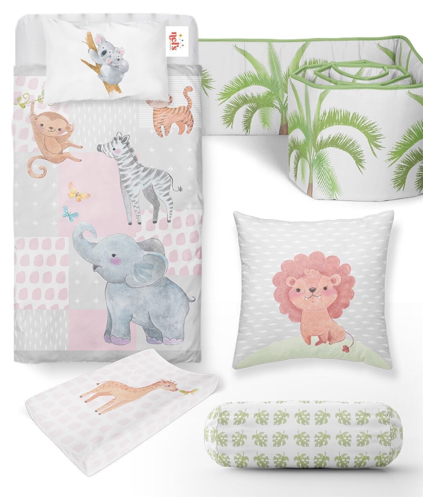 6 Piece Animal Bedding Set