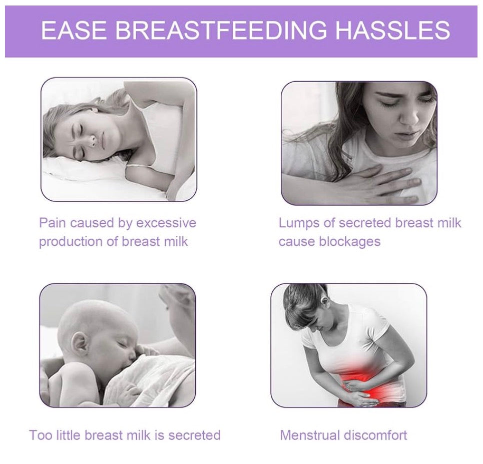 Breast Therapy Pads - Hot & Cold Gel Pads for Breastfeeding & Postpartum Recovery, Pain Relief for Mastitis & Engorgement