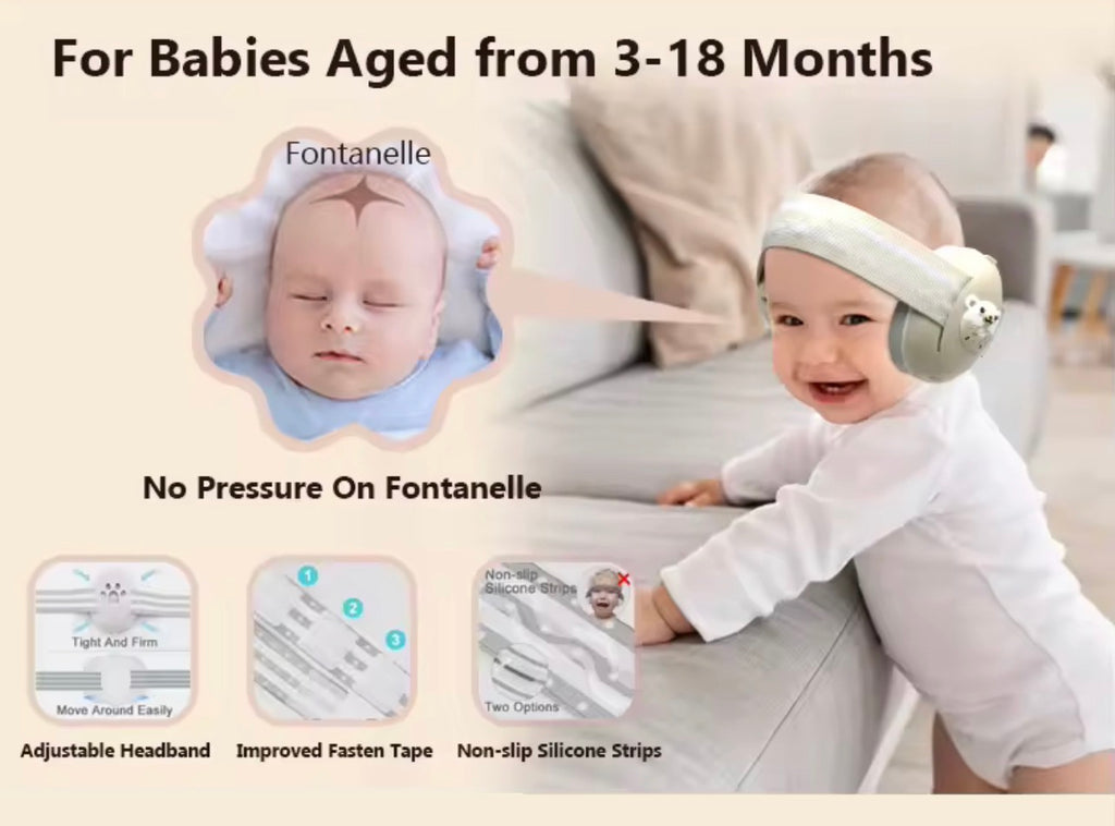 2 in 1 Baby Earmuffs