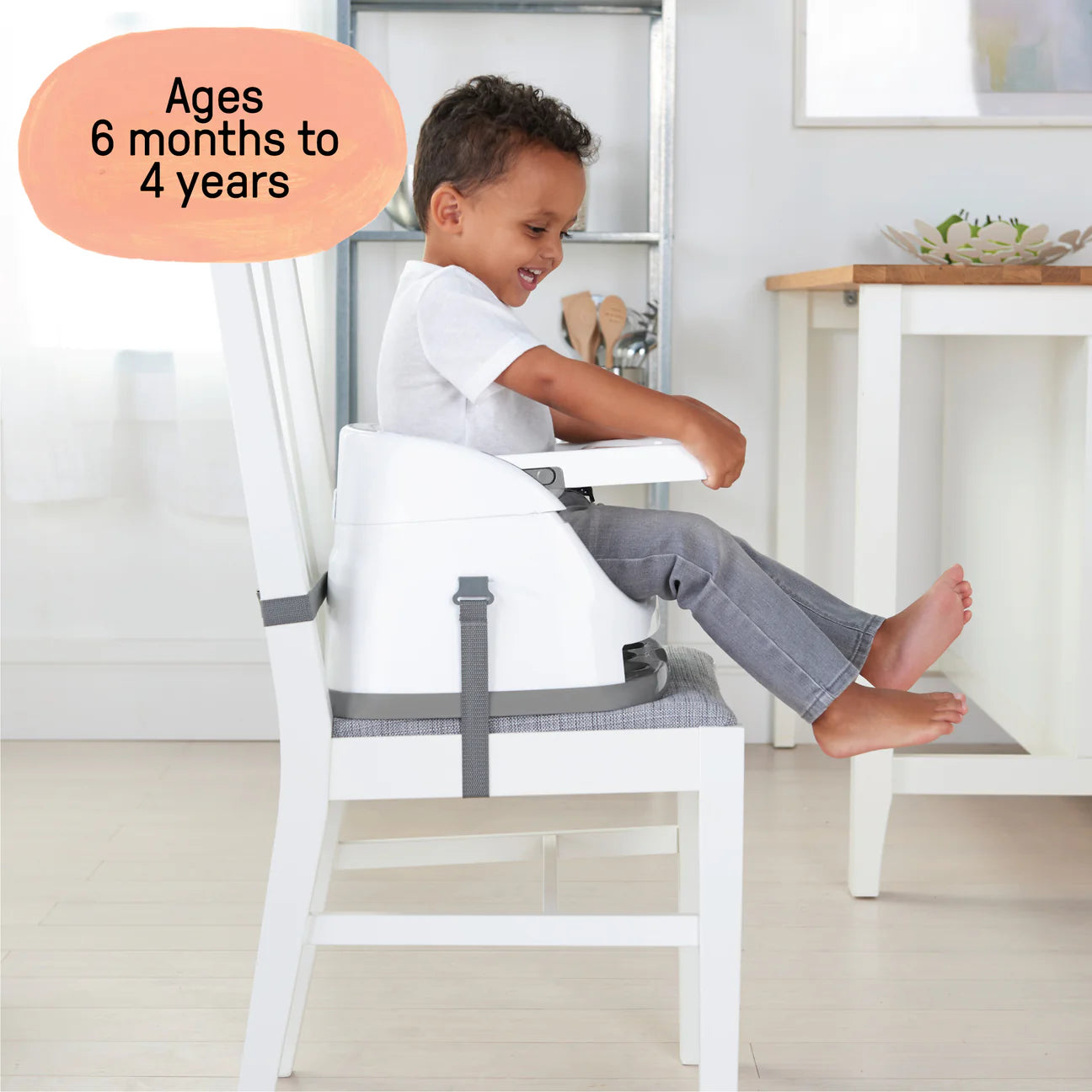 Ingenuity Baby Base 2-in-1 Booster Feeding and Floor Seat