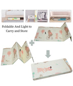 2 x 1.8m Foldable Waterproof Thick Foam Baby Play Mat (Park Theme)