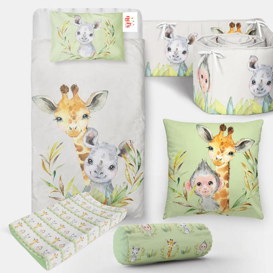 6 Piece Safari Baby Bedding