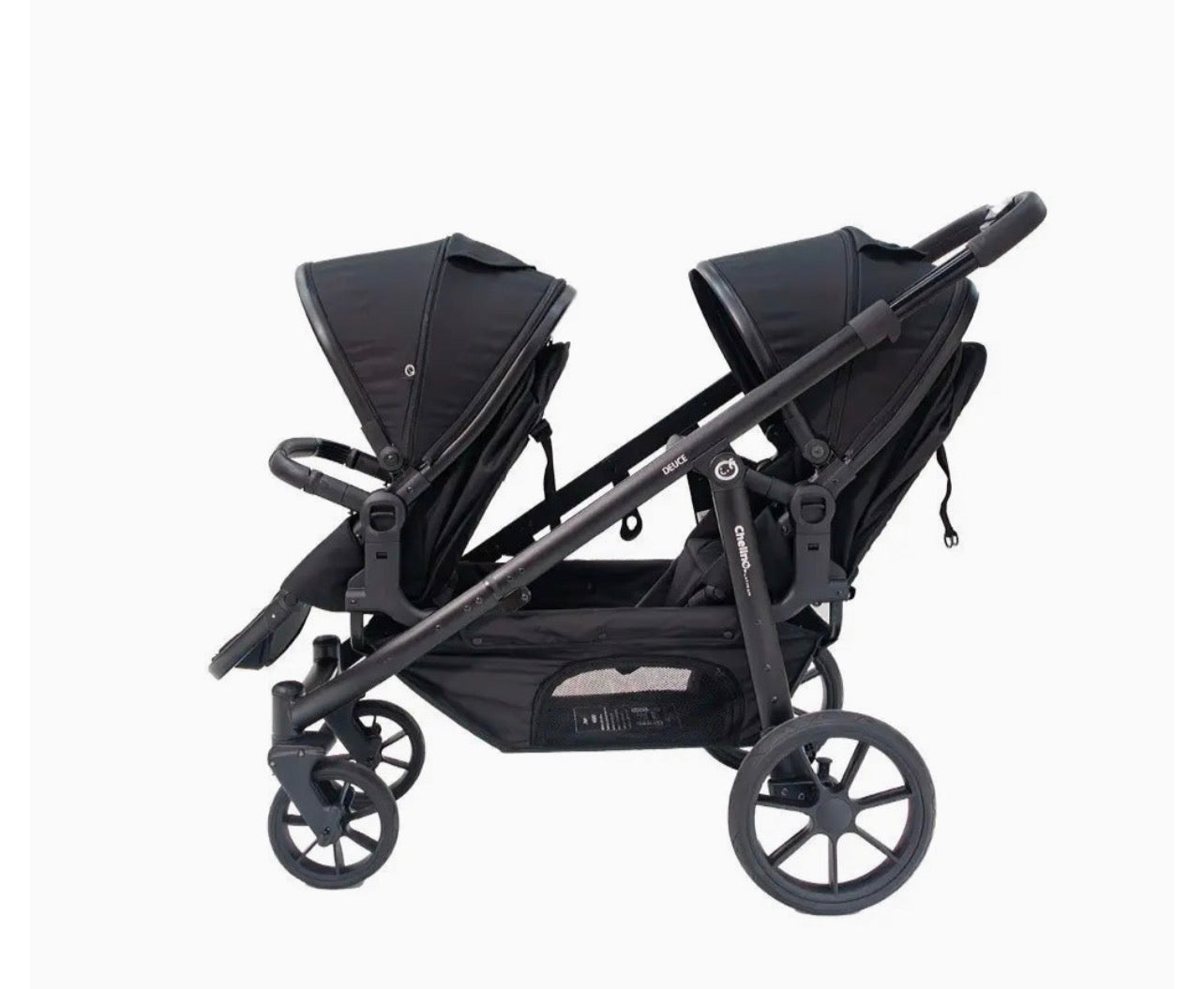 Deuce Twin Stroller with Car Seats  Nel's Babies & Kiddies