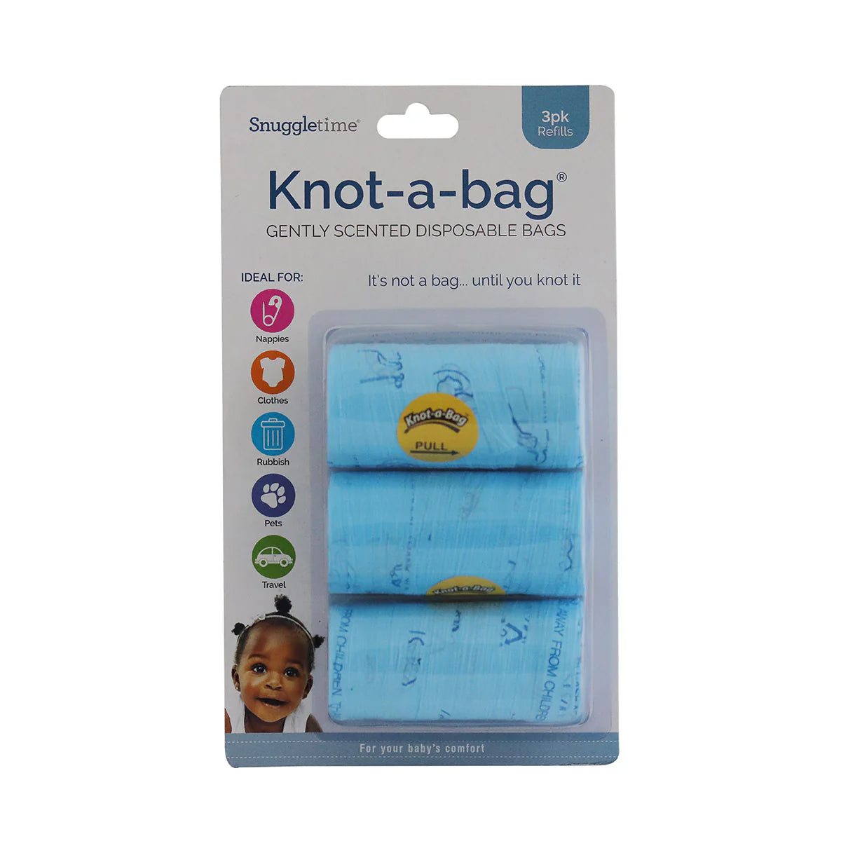 Snuggletime Knot a bag 3 Pack Refills  Nel's Babies & Kiddies