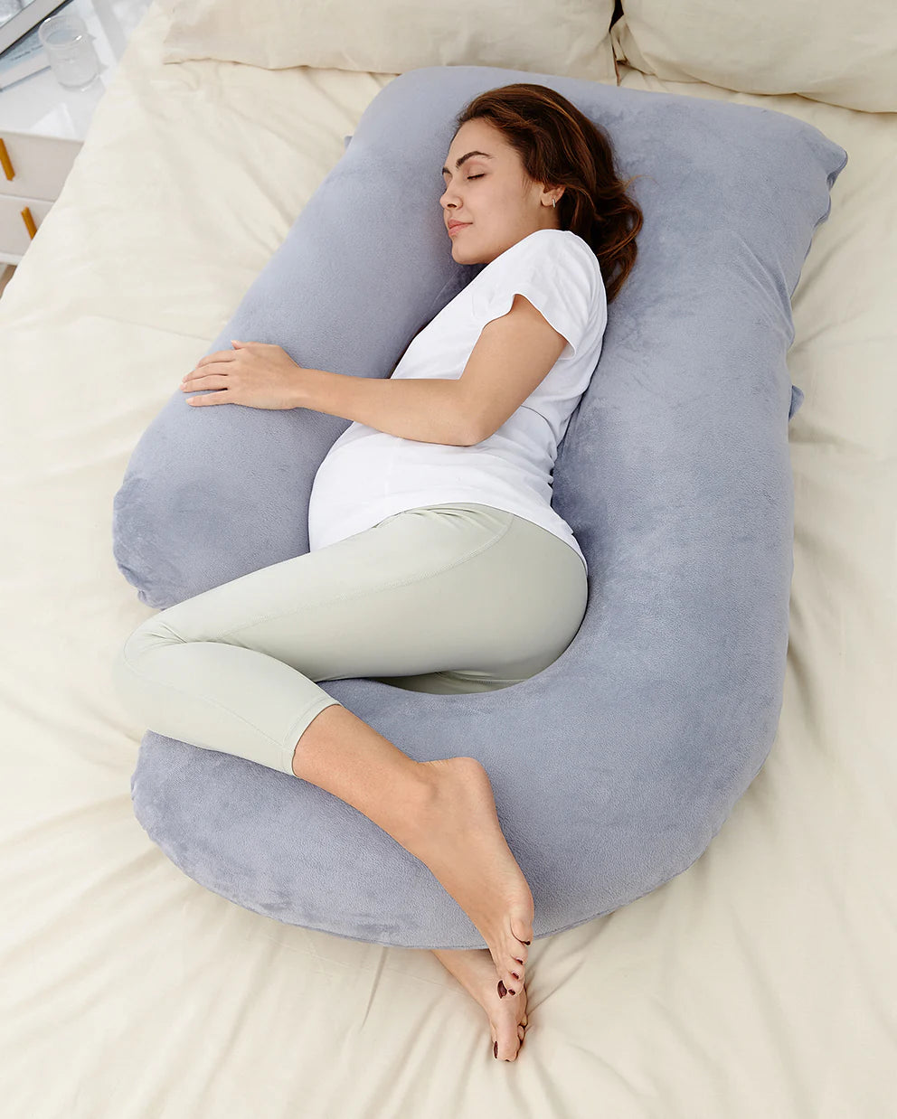 Full Body Support Maternity Pillow - Cloud Blue  Nel's Babies & Kiddies