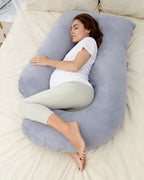Full Body Support Maternity Pillow - Cloud Blue  Nel's Babies & Kiddies