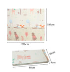 2 x 1.8m Foldable Waterproof Thick Foam Baby Play Mat (Park Theme)