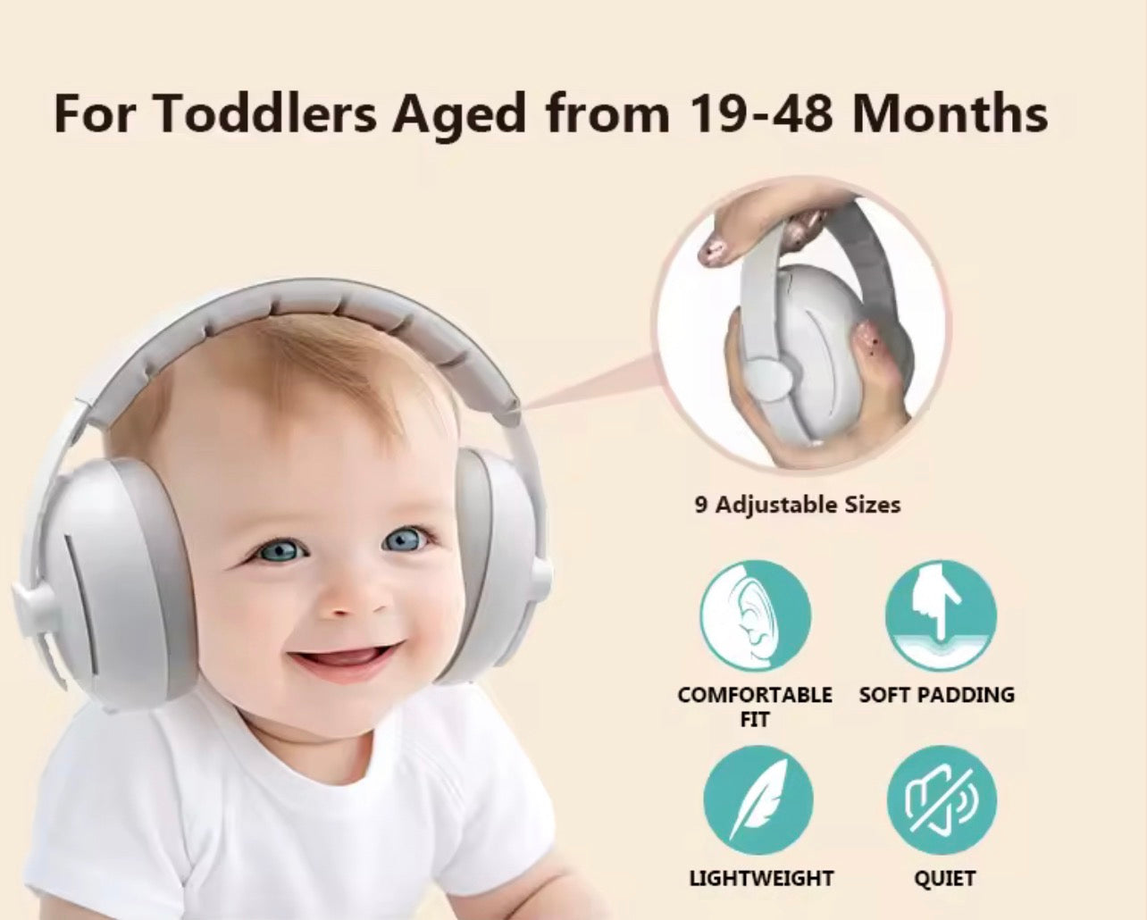 2 in 1 Baby Earmuffs